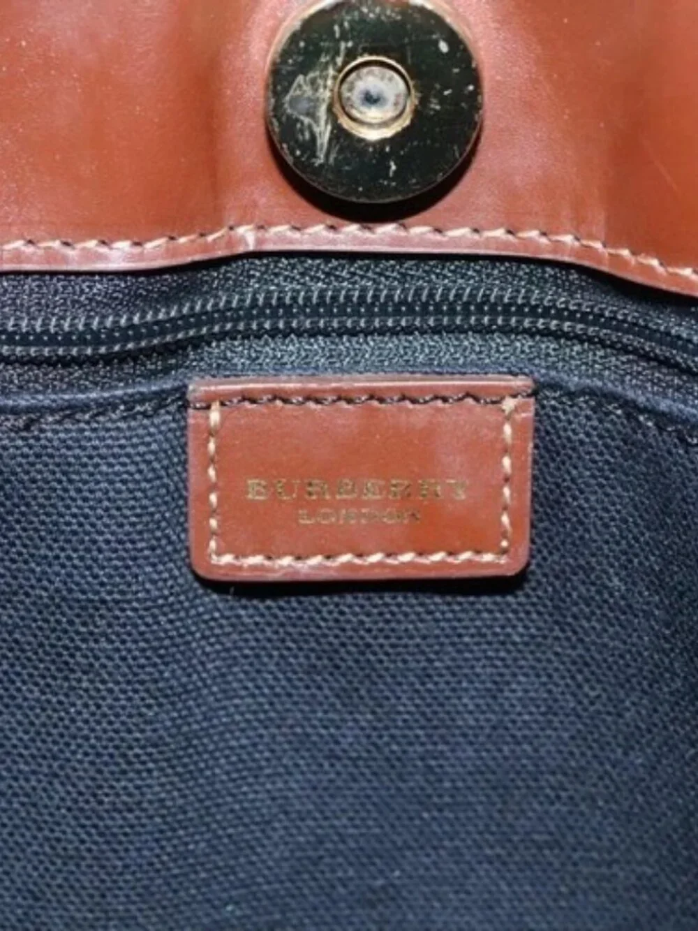 BURBERRY Nova Check Tote Bag PVC Beige Auth - Picture 9 of 16